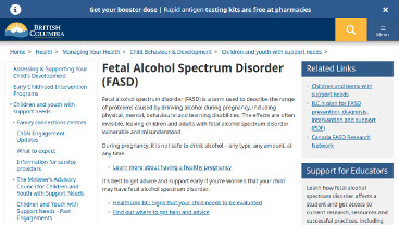BC Government Supports for FASD