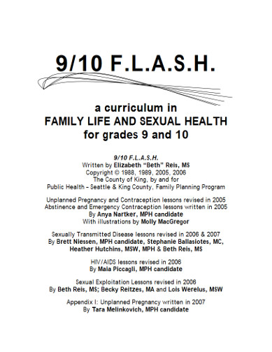 Family Life and Sexual Health Curriculum (F.L.A.S.H.)