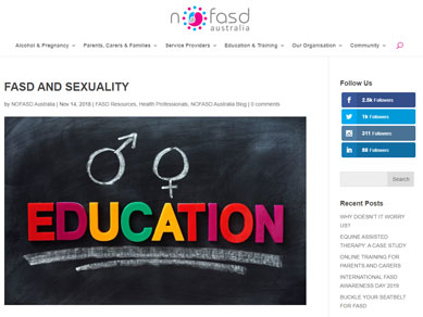 FASD and Sexuality - NoFASD Australia