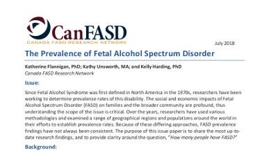The Prevalence of Fetal Alcohol Spectrum Disorder